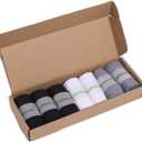 7 Pairs Thin Ankle Socks for Men Women Low Cut Short Sock Pack