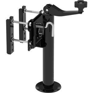 Swivel Bolt-on Trailer Jack, Trailer Jack Stand, 10" Vertical Movement, Mounting Hardware Included, 1000 lbs (Black)