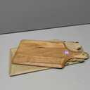 Samhita Acacia Wood Cutting Board, for Meat, Cheese, Bread, Vegetables & Fruits, with Grip Handle (15" x 7")