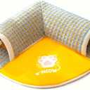 Cat Tunnel Bed Indoor Removable Small Dog House Washable Guinea Pig Hideout Pet Supplies Interactive Boredom Enrichment Small Animal, for Kitty, Bunny(StyleB,L)