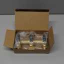 3 Way Hose Splitter, Heavy Duty Full Flow Garden Water Hose Bib Spigot Splitter, Brass Rust and Freeze Resistant Outdoor Faucet Splitter, T Adapter Connector with 3/4 - Inch GHT Thread Green