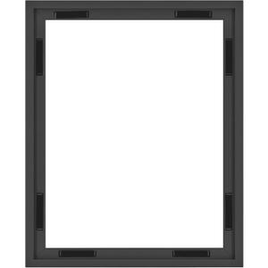 MCS Canvas Float Frames 16x20 Canvas Black Finish Frame, Vertical & Horizontal Wall Hanging Large Frame for Canvas Paintings (1-Pack)