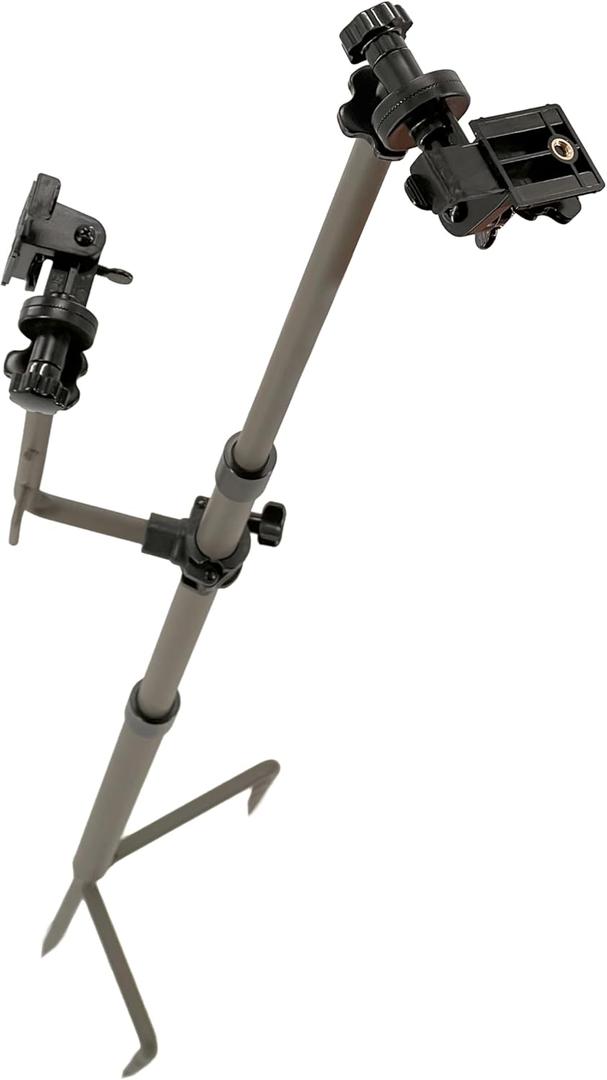 Moultrie Camera Stake for Edge Series Cameras - Universal 1/4"-20 Threaded Mount for 2 Devices - Perfect for Camera and Solar