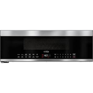 KoolMore 30 Inch Over-The-Range Low Profile Microwave, 1.2 Cu. Ft. Built-in, 10 Power Levels, 13.5 Glass Turntable, 1000-Watt Power, Advanced Air Vent, and Heat Circulation (KM-MLPOT-1SS)