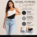 Tummy Control Bodysuit for Women, Sculpting Shapewear, Brief, Thong, or Mid-Thigh Faja, Sizes XXS to 3X (Black, XXL)