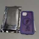 Magnetic for iPhone 13 Case, [Compatible with MagSafe][Military Grade Drop Protection][Heavy Duty Protection][Non-Slip][Shockproof] 2-Layer Durable Bumper Phone Case 6.1''-Dark Purple