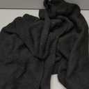 Saodimallsu Womens Oversized Cardigan Sweaters Open Front Chunky Knit Casual Long Lantern Sleeve Fall Sweater Coats (Large, Black)