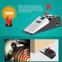 Portable Door Lock & Door Stop Alarm Set, Dual Protection Home Security Door Kit, Travel Hotel Lock Devices Pocket Self Defensey Tools for Traveling Hotel Home Apartment,Red