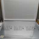 VocalStar Silver Bathroom Mirror for Wall, 24 x 32 Inch Square Corner Rectangle Nickel Metal Framed Bathroom Vanity Mirrors, 1/4-inch Shatterproof Glass | Ultra-Flush Hanging