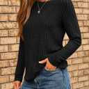AUTOMET Womens Long Sleeve Shirts Fall Fashion Tops 2026 Blouses Dressy Sweaters Tunic Winter Clothes Casual Outfits (Black, S)