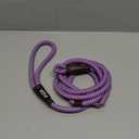 Fida Durable Slip Lead Dog Leash, 6 FT x 3/8" Heavy Duty Comfortable Strong Rope Slip Lead for Small Dogs and Puppies, No Pull Pet Training Leash with Highly Reflective(3/8", Purple)