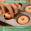 2 Pack Mini Bundlette Cake Pans for Baking, 24-Cavity Mini Fluted Cake Pans, Nonstick Carbon Steel Bundtini Cake Molds, Mini Pound Cake Pan for Cupcakes, Donuts, Cornbread, Brownies, Jellies