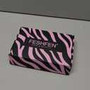 FESHFEN Shoulder Length Bob Wigs with Bangs for Women - Brown with Highlights Natural Layered Wavy Synthetic Wig For Daily Party Costume Use 14 Inch