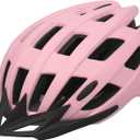 Adult Bike Helmets, Adjustable Mens Womens Bicycle Helmet, Lightweight Road Mountain Cycling Safety Sports Helmets with Detachable Visor (M:54-58cm/21.2''-22.8'', Pink)