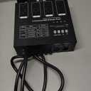 DMX 4-Channel Dimmer Pack with DMX512 Protocol Compatible with High-Voltage Halogen and LED Bulbs, 20A Max, Silicon Box for Stage Lighting Control