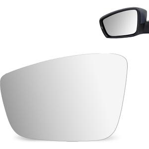 NEYASU Driver Left Side LH Mirror Glass fit for 2012-2019 Volkswagen Beetle 2011-2018 VW Jetta 2012-2015 2017 VW Passat Flat Glass Replacement with Adhesives No Heated