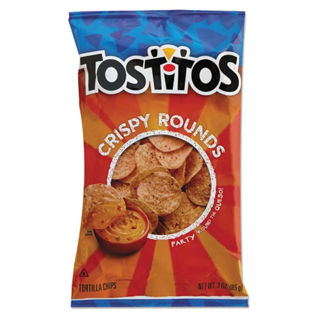 3 x FRITO-Lay Tostitos Tortilla Chips Crispy Rounds LAY20871 28/pk Packaging May Vary