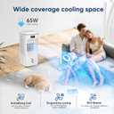 Portable Air Conditioners Fan, Windowless Evaporative Air Cooler 3 Modes & 3 Speeds, 12H Timer for Smart Auto-off, 2-Gals Tank for 20H Cooling,16FT Remote,No Hose Needed,38db Swamp Cooler, FK2508