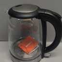 Cosori Electric Kettle, No Plastic Contact With Water, Wide Mouth For Easy Cleaning, Auto Shut Off, 1.7L Tea Kettle & Hot Water Boiler, Water Heater & Teapot, Borosilicate Glass, Black, 1500W (1.8 Quarts)