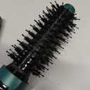 Aima Beauty Hair Dryer Brush, One Step Hair Dryer & Volumizing Hot Air Brush, 3 Heat/Speed Settings, Advanced Ionic Technology, Ceramic Coating, Nylon Pins & Tufted Bristles, Dark Green, 1000W, 125V