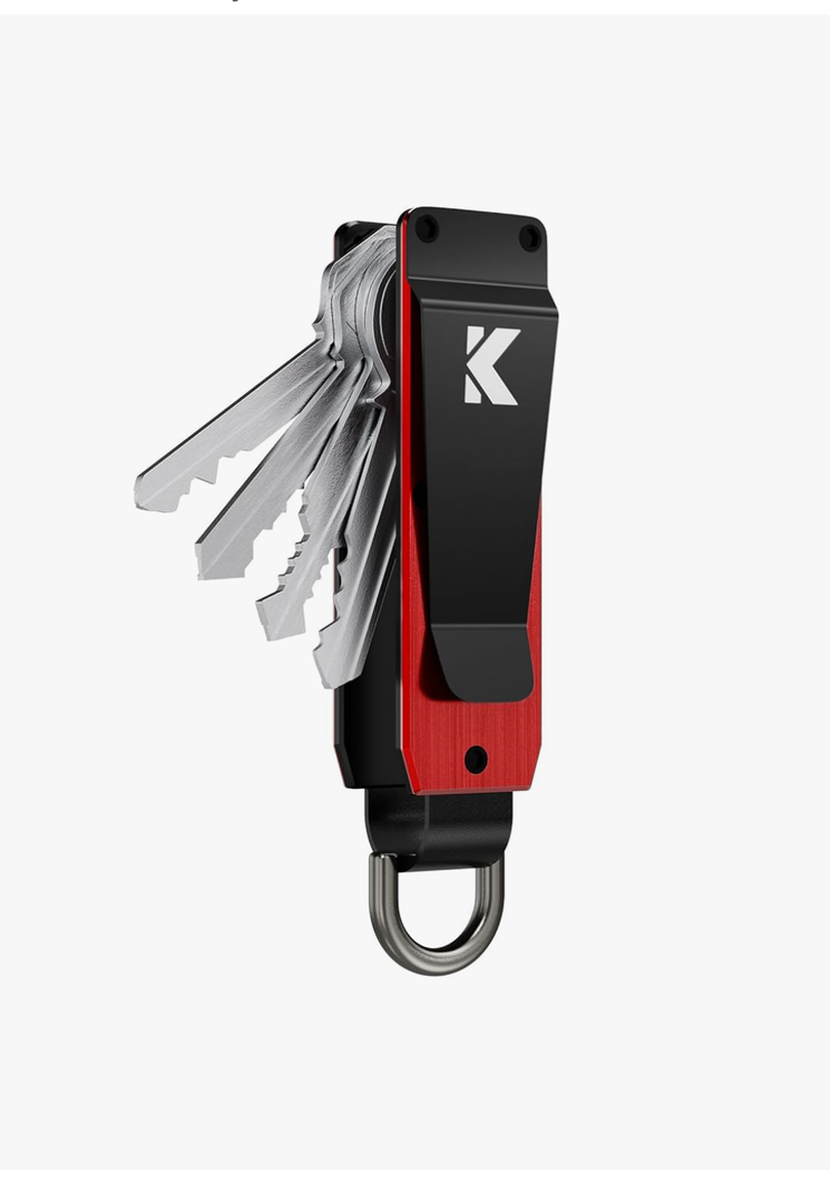 Key Organizer for Men Compact Key Holder Minimalist Key Case Metal Key Chain Key Holder for Keychain Secures 2-5 Keys