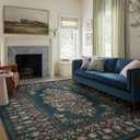 Loloi Rifle Paper Co. Laurel Collection LAU-02 Navy 5'-3" x 7'-8" Area Rug