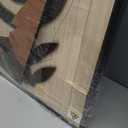 Framed Textured Wood 3D Wall Art for Living Room, Large Boho Tropical Brown Artwork for Walls, 3 Piece Farmhouse Botanical Leaf Wood 3D Textured Wall Art Decor for Office Bedroom Hallway, 24x36 Inch