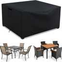Patio Furniture Covers Waterproof, Heavy Duty 600D Outdoor Furniture Covers for Outside Sectional Sofa Set,Tear Resistance and Anti-UV, Black,55"L x 55"W x 35"H