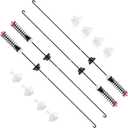 Upgrade (2026) W11130360 Washer Suspension Rod Kit 4pcs Compatible with Whirlpool Maytag Kenmore Washer, Replacement Part W10683562 W10859079 W10901041 W11033800 4843104 AP6262442 PS12347545