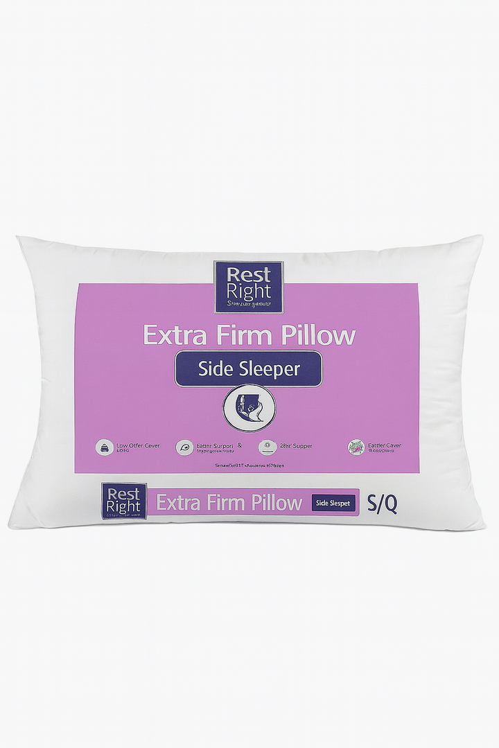Rest Right Extra Firm Pillow Side Sleeper Standard/Queen 20x28 Inch