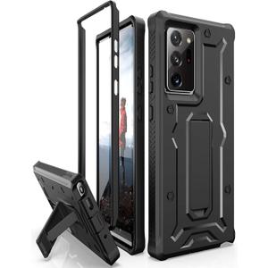 ArmadilloTek Vanguard Compatible with Samsung Galaxy Note 20 Ultra 5G Case (2020 Release) Military Grade Full-Body Rugged with Built-in Kickstand [Screenless Version] - Black