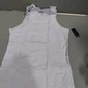 Different Touch Men Cotton Tank Top Square Cut Muscle Rib A-Shirt (White, XL)