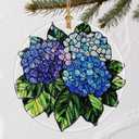Vibrant Hydrangea Christmas Ornaments: Christmas Tree Decorations & Holiday Ornaments  Holiday Presents, Gift Ideas for Friends, Coworker, Family, Hydrangea Lover, and Flower Lover