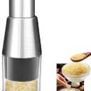 Manual Pressed Chopper,1PCS,Functional Manual Garlic Press,2025 Upgraded Compact Mini Dicer Food Chopper,Stainless Steel Hand Food Chopper for Mincing Garlic Press Stainless Steel