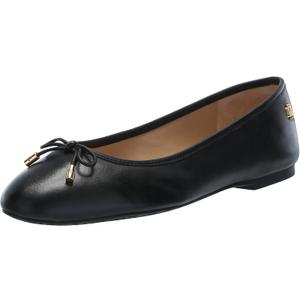 Lauren Ralph Lauren Women's Jayna Flat, Black, 6