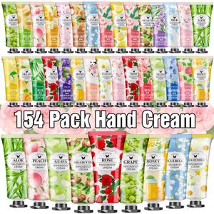 154 Pack Hand Cream Gifts Set for Women,End of Year Teacher Gifts,Teacher Appreciation Gifts,Graduation Gifts,Bridesmaid Gifts,Mom Gifts,Moisturizing Hand Lotion Travel Size Birthday Gifts for Women