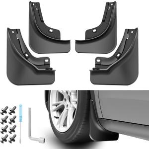 2021-2024 Tesla Model Y Accessories Mud Flaps, All Weather Car Protection [Protect Paint] No Drilling Required, Tire Protector Tesla Mud Flap for Tesla Model Y 2021-2024