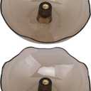 BQLZR Transparent Plastic Hood Oil Collection Grease Cup Screw 5mm Inner Dia Pack of 2