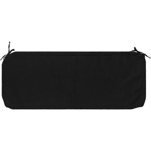 FUNHOME Outdoor Bench Cushion Cover 54 x18 x 3 inch,Water Resistant Cover with Zipper&Ties,Fade-Resistant Slipcover,Patio Porch Swing Cushion Cover Replacement Only,No Insert(Black)