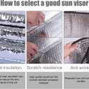 1 PC Car Front Windshield Sun Cover, 55.1" x 27.5" Thickened Double-Sided Bubble Insulation Cooling Protection, Suction Cup Installation Full Coverage Sun Shade, Universal for Cars (Silver)