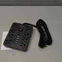 Surge Protector Power Strip, 8 Outlets(1250W/10A), 6 USB Charging Ports(2 USB C), 6FT Flat Plug Extension Cord Outlet Extender with Overload Protection, ETL Certified for Office, Dorm Room