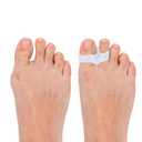 8pcs Silicone Toe Separators, Soft Toe Spacers Corrector with 2 Loops for Men & Women Straighten Overlapping Toes