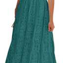 MEROKEETY Women's 2026 V Neck Short Sleeve Floral Lace Wedding Dress A Line Boho Bridesmaid Cocktail Party Maxi Dress S
