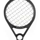 Twist Up Comb (Bond Black) - Alternative for Hair Sponges, Creates Curls and Twists for Black Men, Tennis Racket Design