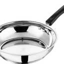 Vinod Stainless Steel Frying/Stirfry/Saute/Egg Pan,Skillet 20 cm, SAS Bottom,Induction and Gas Stove Friendly,Sturdy Handle,Heavy Bottom