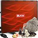 PETNF Chicken Coop Heater 140 Watts Radiant Heat Chicken Heater Energy Efficient Design Safer Than Brooder Lamps Heater for Chicken Coop, Heating Wire UL-Compliant Two Ways to Use, 11.81''x15.74'' (Light black-ChickenNestHeater)