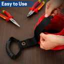 2 Pack Extension Cord Holder Organizer, 19 Inch & 24 Inch Adjustable Hook and Loop Cable Storage Straps with Handle for Garage Electrical Cords Cable Rope Hose Organizers and Storage