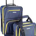 Rockland Fashion Softside Upright Luggage Set, Navy, 2-Piece (14/19)