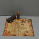 Pirate Monocular Telescope with Treasure Map Pocket Compass - Collapsible Spyglass for Party Accessory Set