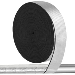 2IN x 33FT Outdoor Pipe Insulation Wrap, Pipe Insulation Foam Tape, Self-Adhesive Insulating Foam Tape for Winter Freeze Protection for Cold and Hot Water Pipes, Reduce Heat Loss